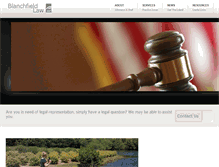 Tablet Screenshot of blanchfield-law.com